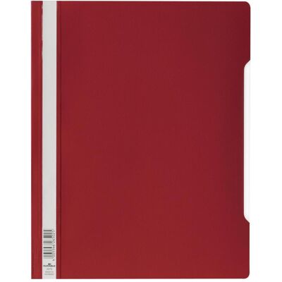 Durable, Mappe, 50 Schnellhefter Kunststoff rot DIN A4 überbreit (A4+, 50x) Durable, Mappe, 50 Schnellhefter Kunststoff rot DIN A4 überbreit (A4+, 50x)