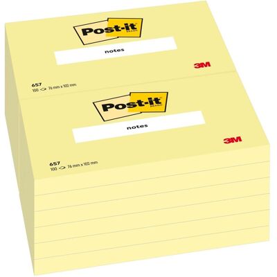 3M Haftnotiz, Haftnotizen (76 x 102 mm) 3M Haftnotiz, Haftnotizen (76 x 102 mm)