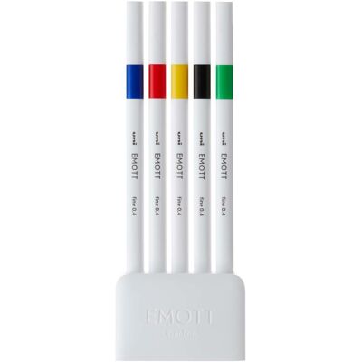 Uni-ball, Schreibstifte, Faserschreiber Emott Vivid 0.4 mm, 5er-Set (5x) Uni-ball, Schreibstifte, Faserschreiber Emott Vivid 0.4 mm, 5er-Set (5x)