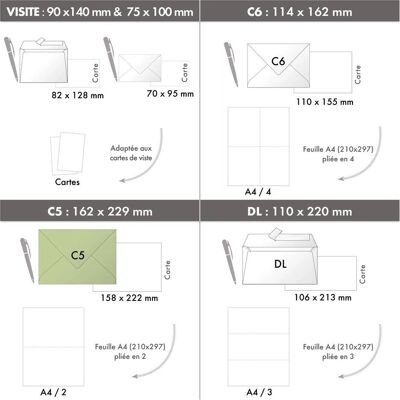 Clairefontaine, Briefumschlag, Packung mit 20 Umschlägen (C5, 20x) Clairefontaine, Briefumschlag, Packung mit 20 Umschlägen (C5, 20x)