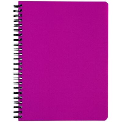 Bantex, Heft + Block, Notesbog a4 spiral pp svanemaerket pink 80 ark 70 g (A4, Weicher Einband) Bantex, Heft + Block, Notesbog a4 spiral pp svanemaerket pink 80 ark 70 g (A4, Weicher Einband)