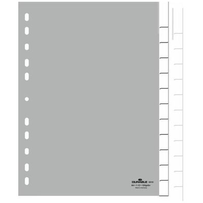 Durable, Ordner Zubehör, REGISTER PP 12 BLATT UMSCHWEISST 20 ST 641010 Durable, Ordner Zubehör, REGISTER PP 12 BLATT UMSCHWEISST 20 ST 641010