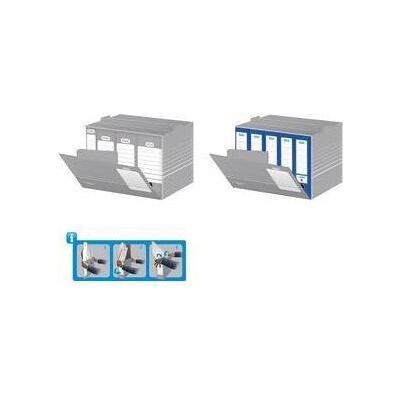 Elba, Dokumentenablage, Archiv-Conainer tric, A4, grau-weiss, stabile Wellpappe Masse: (B)455 x (T)355 x (H)320 mm (A4) Elba, Dokumentenablage, Archiv-Conainer tric, A4, grau-weiss, stabile Wellpappe Masse: (B)455 x (T)355 x (H)320 mm (A4)