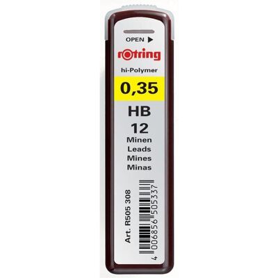 Dymo Bleistiftminen, Feinminen (120 Stk., 0.35 mm, HB) Dymo Bleistiftminen, Feinminen (120 Stk., 0.35 mm, HB)