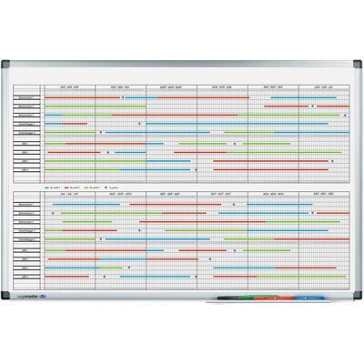 Legamaster, Präsentationstafel, Magnethaftendes Whiteboard Projektplaner, 60 cm x 90 cm (90 x 60 cm) Legamaster, Präsentationstafel, Magnethaftendes Whiteboard Projektplaner, 60 cm x 90 cm (90 x 60 cm)
