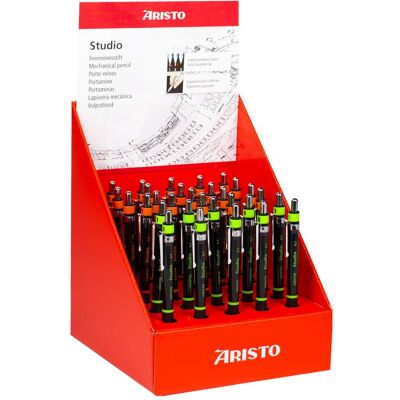 Aristo Bleistift, Feinminenstift Studio Display 30, 20 x 0.5, 10 x 0.7, schwarz (30x) Aristo Bleistift, Feinminenstift Studio Display 30, 20 x 0.5, 10 x 0.7, schwarz (30x)