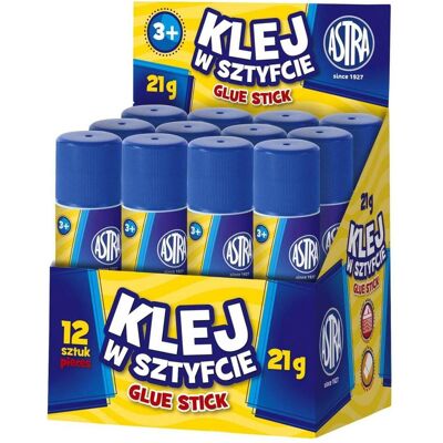Astra, Klebestift, Klebestift 21g (12 Stück) Astra, Klebestift, Klebestift 21g (12 Stück)