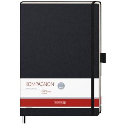 Brunnen, Heft + Block, Notizbuch KOMPAGNON A4 blanko, schwarz Hardcover 192 Seiten (A4, Blanko, Liniert, Harter Einband) Brunnen, Heft + Block, Notizbuch KOMPAGNON A4 blanko, schwarz Hardcover 192 Seiten (A4, Blanko, Liniert, Harter Einband)