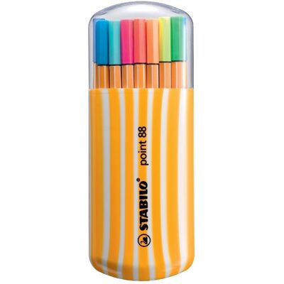 STABILO, Schreibstifte, Fineliner point 88, 20er Zebrui Neon (20x) STABILO, Schreibstifte, Fineliner point 88, 20er Zebrui Neon (20x)
