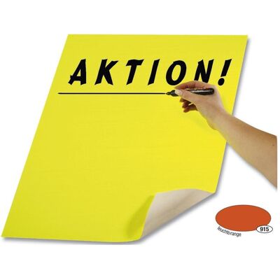 Folia, Bastelpapier, Plakatkarton, (B)480 x (H)680 mm, leuchtorange (380 g/m², 10x) Folia, Bastelpapier, Plakatkarton, (B)480 x (H)680 mm, leuchtorange (380 g/m², 10x)