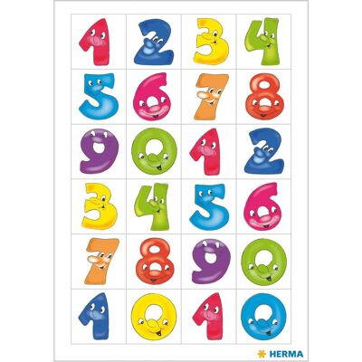 HERMA, Haftnotiz, Zahlen (20 x 20 mm) HERMA, Haftnotiz, Zahlen (20 x 20 mm)