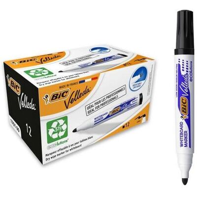 Bic, Marker, Whiteboardmarker Velleda 1701 1-5 mm, schwarz, 12 Stück in einer Packung 701092 (12x) Bic, Marker, Whiteboardmarker Velleda 1701 1-5 mm, schwarz, 12 Stück in einer Packung 701092 (12x)