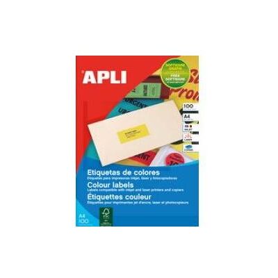 Agipa, Etiketten, Adress-Etiketten, 105 x 37 mm, gelb Agipa, Etiketten, Adress-Etiketten, 105 x 37 mm, gelb