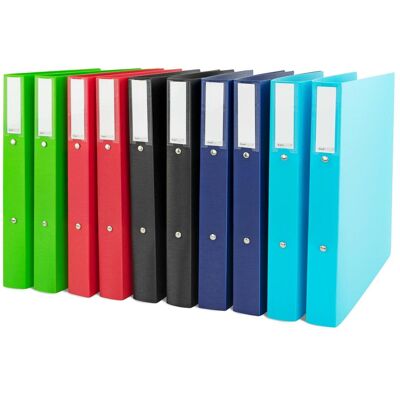 Rapesco Ordner, ECO Ringbuch 2-Ringe je 2x grün, rot, schwarz, dunkelblau, hellblau 3,8 cm DIN A4, 10 St. (A4, 38 mm, 10 Stk.) Rapesco Ordner, ECO Ringbuch 2-Ringe je 2x grün, rot, schwarz, dunkelblau, hellblau 3,8 cm DIN A4, 10 St. (A4, 38 mm, 10 Stk.)