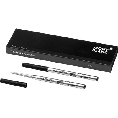 Montblanc, Ersatzpatronen + Tintenfass, Kugelschreiber Mine Grossraum (Schwarz, 0.40 mm, 2 Stk.) Montblanc, Ersatzpatronen + Tintenfass, Kugelschreiber Mine Grossraum (Schwarz, 0.40 mm, 2 Stk.)