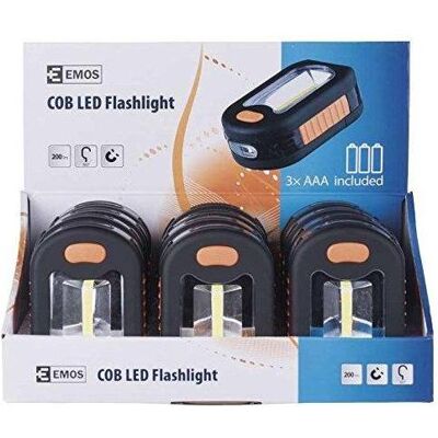 Emos Taschenlampe, Latarka P3889 3 LED COB, 200 lm 3 AAA 12, box 12 (200 lm) Emos Taschenlampe, Latarka P3889 3 LED COB, 200 lm 3 AAA 12, box 12 (200 lm)