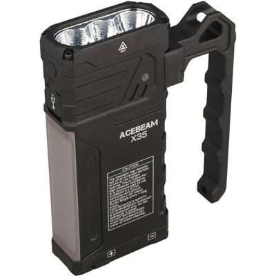 AceBeam, Taschenlampe, X35 – Kompakter LED-Suchscheinwerfer mit 20.000 Lumen und RGB-Seitenlicht (20000 lm) AceBeam, Taschenlampe, X35 – Kompakter LED-Suchscheinwerfer mit 20.000 Lumen und RGB-Seitenlicht (20000 lm)