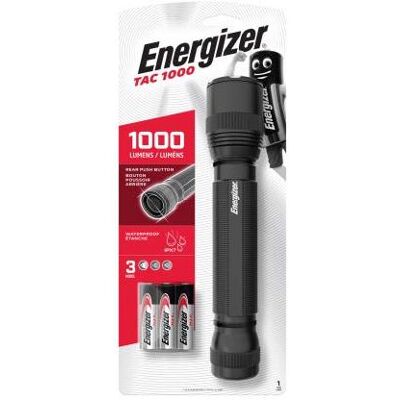 Energizer Taschenlampe, taktische LED-Taschenlampe, LED-Lenser TAC 1000 inkl. 3x AA Mignon Batterrien (23.40 cm, 1000 lm) Energizer Taschenlampe, taktische LED-Taschenlampe, LED-Lenser TAC 1000 inkl. 3x AA Mignon Batterrien (23.40 cm, 1000 lm)