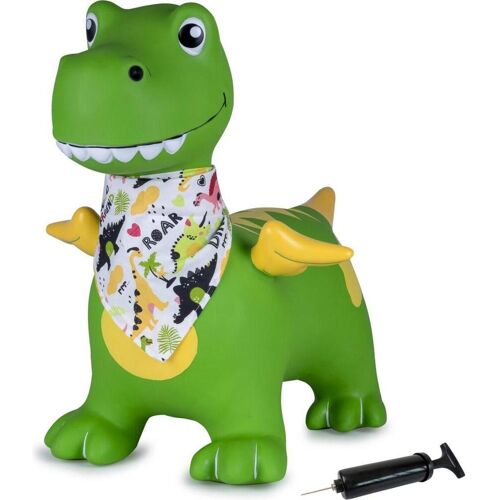 Grün Hüpftier Dino mit Flügel HoppyDoo mit Pumpe