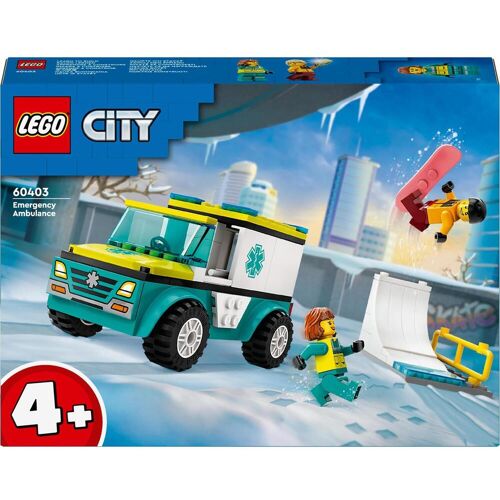 Rettungswagen und Snowboarder (60403, LEGO City)