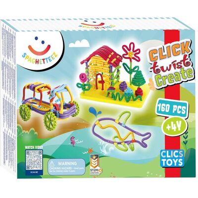 Clics Flexibles Bausteine - 160 Stück in Mehrfarben Clics Flexibles Bausteine - 160 Stück in Mehrfarben