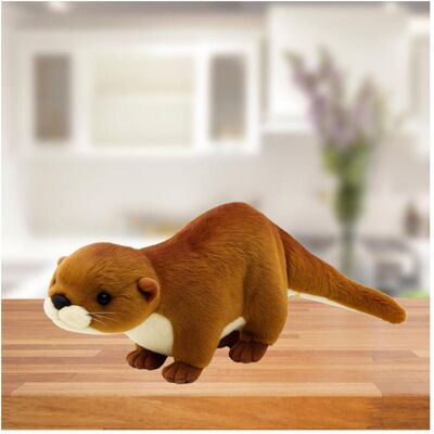 Lean Toys Plüsch Maskottchen Kuscheltier Otter Weiss Braun 50cm (50 cm) Lean Toys Plüsch Maskottchen Kuscheltier Otter Weiss Braun 50cm (50 cm)