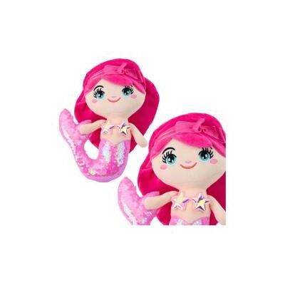 Lean Toys Plüsch Meerjungfrau Kuscheltier Schwanz Pailletten Hellrosa 28cm (28 cm) Lean Toys Plüsch Meerjungfrau Kuscheltier Schwanz Pailletten Hellrosa 28cm (28 cm)