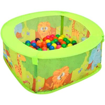 vidaXL Ball Pool mit 300 Bällen - Kinderspielzeug 75x75x32cm vidaXL Ball Pool mit 300 Bällen - Kinderspielzeug 75x75x32cm