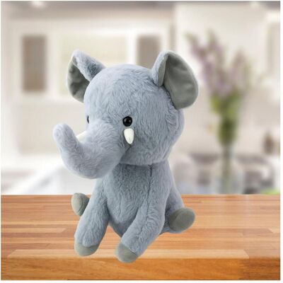 Lean Toys Plüsch Maskottchen Kuscheltier Kleiner Elefant Grau 26cm (26 cm) Lean Toys Plüsch Maskottchen Kuscheltier Kleiner Elefant Grau 26cm (26 cm)