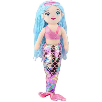 Lean Toys Lean Plüsch Meerjungfrau Umarmungen Holographische Schwanz Rosa Und Blau 48Cm (48 cm) Lean Toys Lean Plüsch Meerjungfrau Umarmungen Holographische Schwanz Rosa Und Blau 48Cm (48 cm)