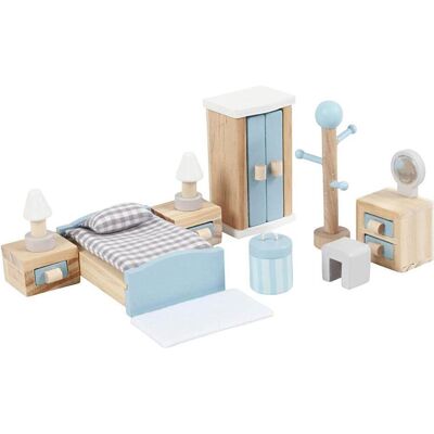 Viga Holz-Dollhouse Schlafzimmermöbel - Kinderzimmerset Viga Holz-Dollhouse Schlafzimmermöbel - Kinderzimmerset