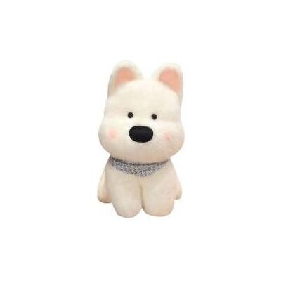 Lean Toys Lean Plüsch Maskottchen Kuschelhund Mit Blauem Tragetuch Weiss 33Cm (33 cm) Lean Toys Lean Plüsch Maskottchen Kuschelhund Mit Blauem Tragetuch Weiss 33Cm (33 cm)