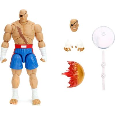 Jada Street Fighter II Sagat 7,5 Figure Jada Street Fighter II Sagat 7,5 Figure