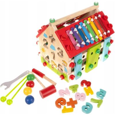 Kruzzel Multifunktionales Holzpädagogisches Haus - Kreatives Spiel Kruzzel Multifunktionales Holzpädagogisches Haus - Kreatives Spiel