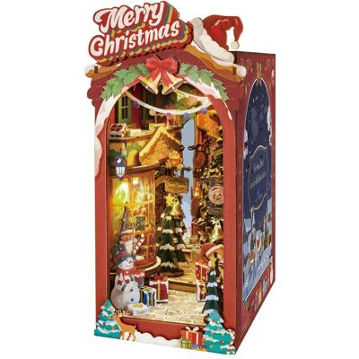 Robotime Weihnachtsbuch-Nook - Holz-Weihnachtsstraße Diorama Robotime Weihnachtsbuch-Nook - Holz-Weihnachtsstraße Diorama