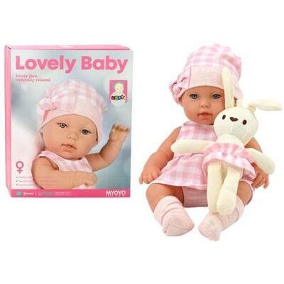 Viking Choice Babypuppe - 30cm - mit Babytrage - inklusive Plüschhase Viking Choice Babypuppe - 30cm - mit Babytrage - inklusive Plüschhase