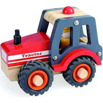 Egmont Toys Holztraktor - 13x7x10 cm für 2+ Jahre Egmont Toys Holztraktor - 13x7x10 cm für 2+ Jahre