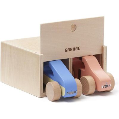 Kid's Concept Holzautos mit Garage - AIDEN 2er-Pack Unisex Kid's Concept Holzautos mit Garage - AIDEN 2er-Pack Unisex