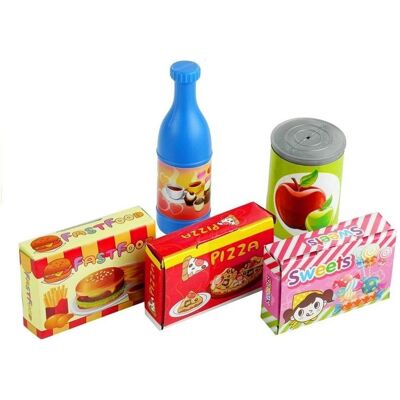 Lean Toys Lebensmittel im Krug Gemüse Obst 50 el Lean Toys Lebensmittel im Krug Gemüse Obst 50 el