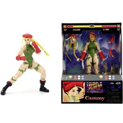 Jada Street Fighter II Cammy 6 Figure Jada Street Fighter II Cammy 6 Figure