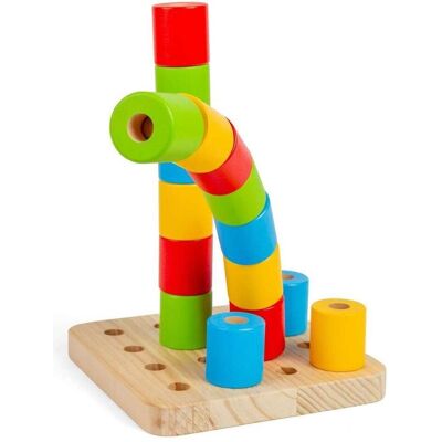 Bigjigs Holz-Wackel-Pinwand - 17 Teile für Kinder Bigjigs Holz-Wackel-Pinwand - 17 Teile für Kinder