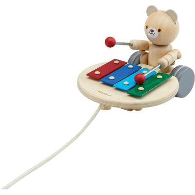 PlanToys - PT5271 - Musikalischer Bär - Holz - Zugspielzeug PlanToys - PT5271 - Musikalischer Bär - Holz - Zugspielzeug