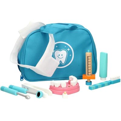 Jouéco Zahnarzt-Spielset in Tasche - 9 Stück für Kinder 36+ Monate Jouéco Zahnarzt-Spielset in Tasche - 9 Stück für Kinder 36+ Monate