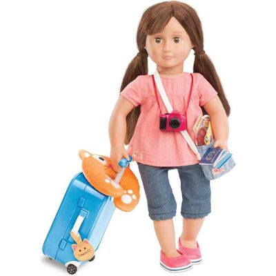 Our Generation - Well Traveled Luggage - Blau - Doll Travel Accessory Set Our Generation - Well Traveled Luggage - Blau - Doll Travel Accessory Set