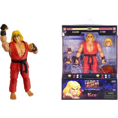 Jada Street Fighter II Ken 6 Figure Jada Street Fighter II Ken 6 Figure