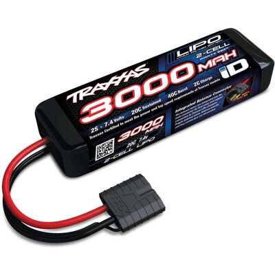 Traxxas AKKU LiPo 2S 7.4V 3000mAh 20C TRA (3000 mAh, 7.40 V) Traxxas AKKU LiPo 2S 7.4V 3000mAh 20C TRA (3000 mAh, 7.40 V)