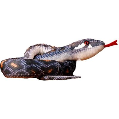 Lean Toys Leantoys Plüsch graues Schlangenmaskottchen 210 cm Lean Toys Leantoys Plüsch graues Schlangenmaskottchen 210 cm