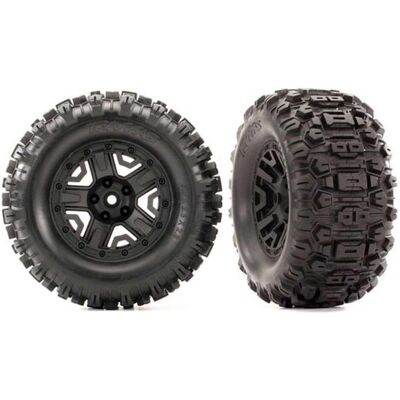 Traxxas Reifen auf 2.8 Felge schwarz Sledgehammer TSM rated (2 Stück) Traxxas Reifen auf 2.8 Felge schwarz Sledgehammer TSM rated (2 Stück)