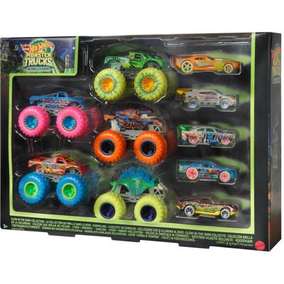 Hot Wheels Monster Trucks Gitd Bundle Hot Wheels Monster Trucks Gitd Bundle