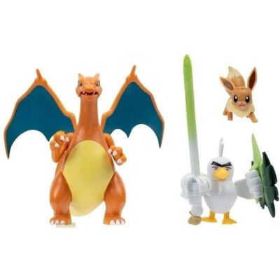 Pokémon Eevee Sirfetch’d Glurak Figuren - Action Figures Pokémon Eevee Sirfetch’d Glurak Figuren - Action Figures